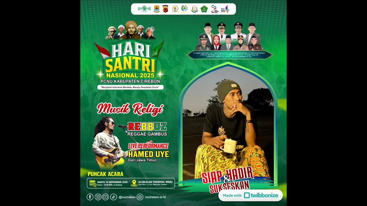 🔴 LIVE DRONE PUNCAK HSN PCNU KABUPATEN CIREBON JAWA BARAT BERSAMA HAMED UYE