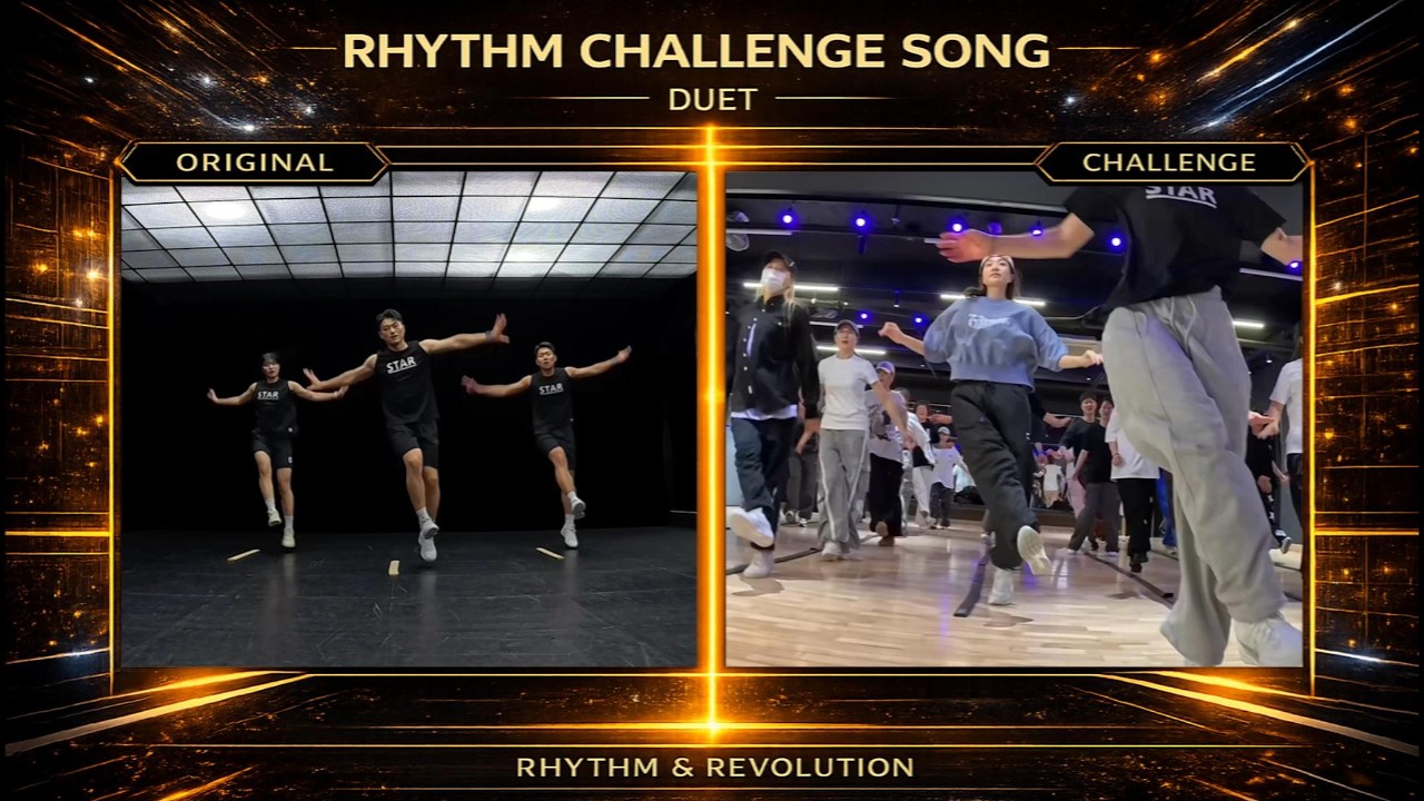 Rhythm Challenge Song DUET | Rhythm Performance Training with Korean Shuffle Dancers