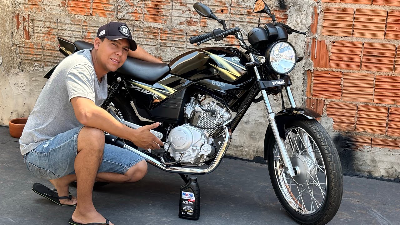 TROQUEI O ÓLEO DA MINHA MOTO / YBR125 / ÓLEO MOBIL 