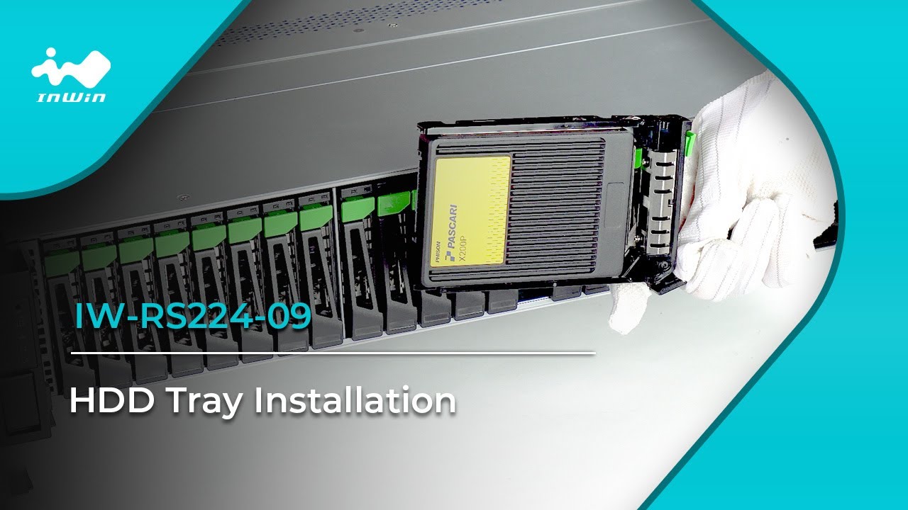 InWin IW-RS224-09 HDD Tray Installation