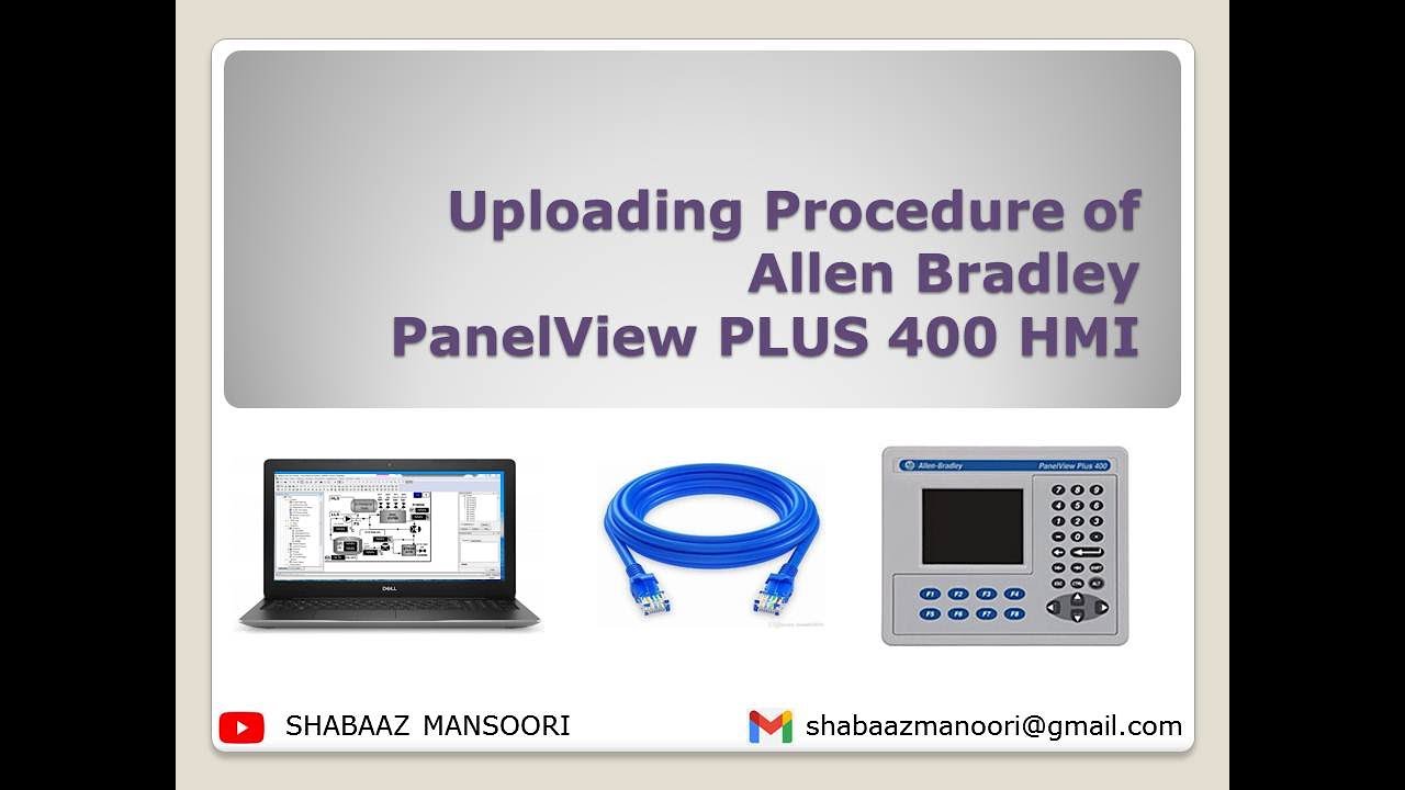 |Upload| |Backup| from |Allen Bradley| |PanelView| |PLUS 400| |HMI| procedure 
