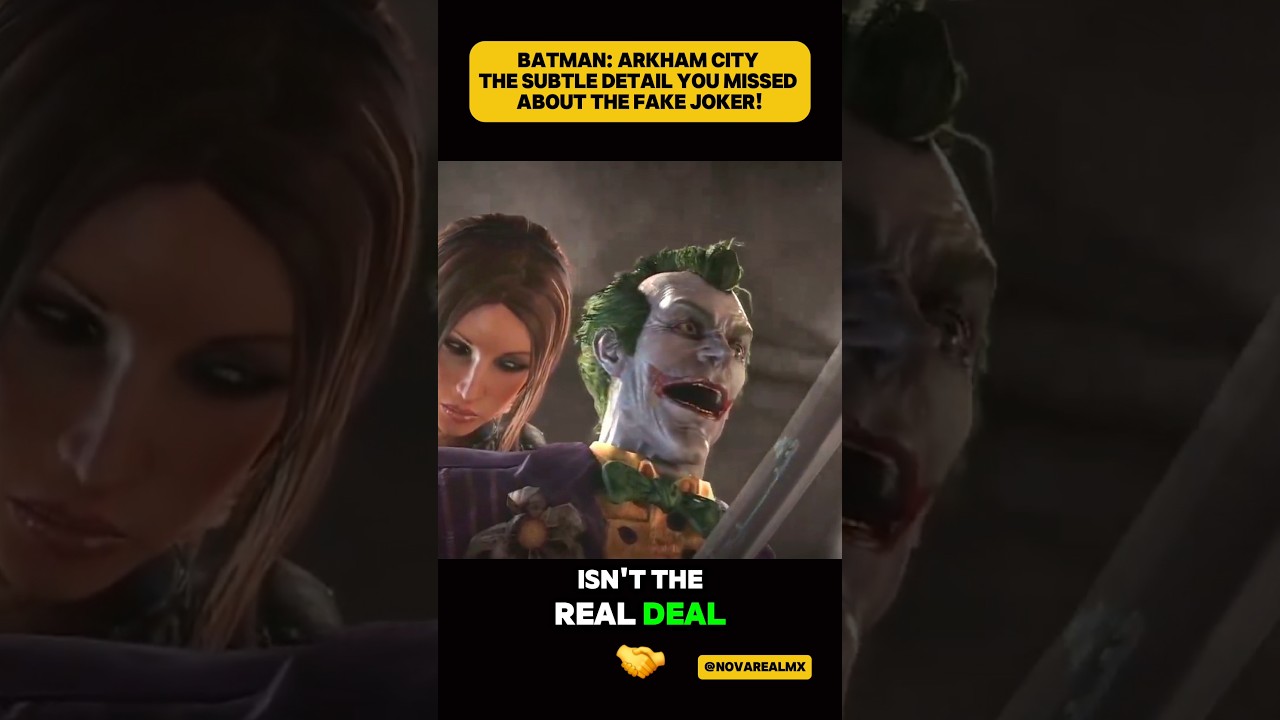 Batman: Arkham City - The Subtle Detail You Missed About the Fake Joker!