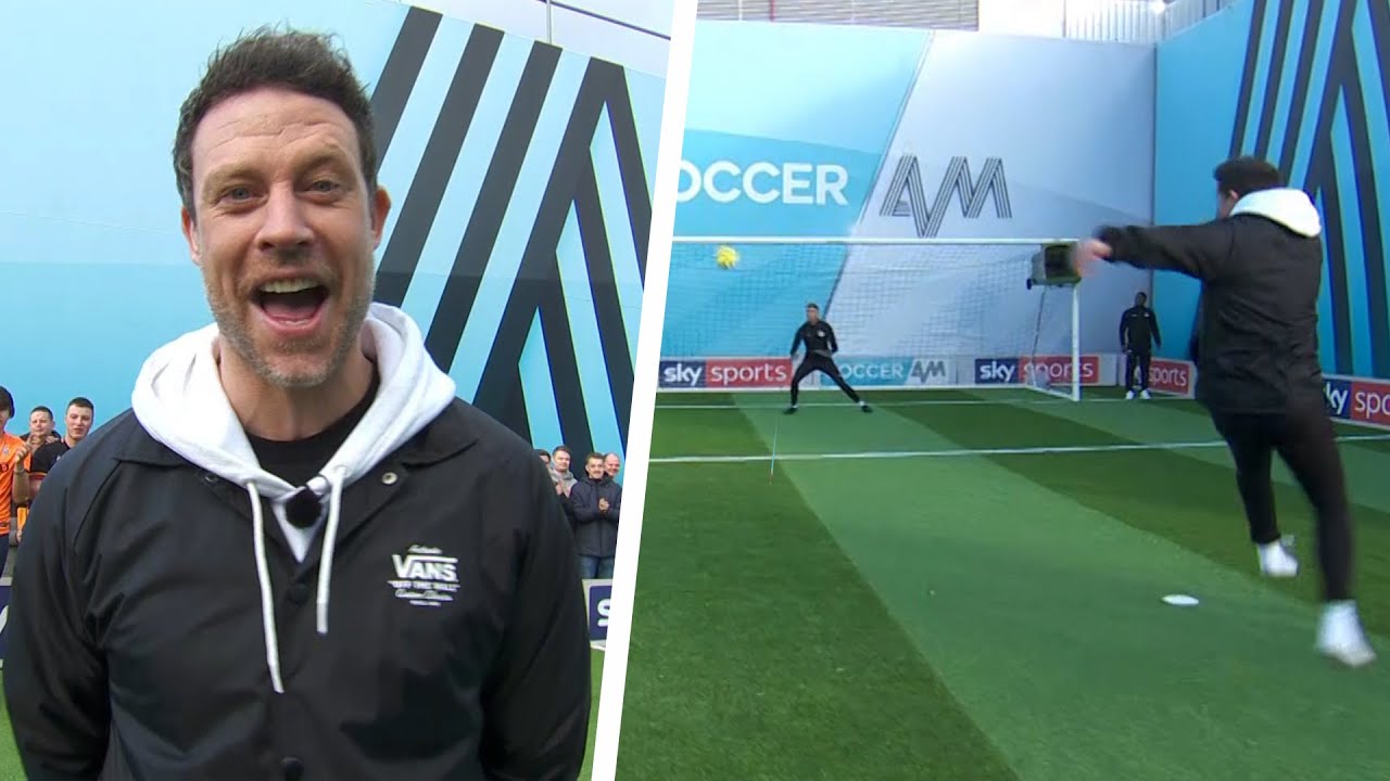 Wayne Bridge scores powerful volley! | Wayne Bridge & Jason Fox | Soccer AM Pro AM