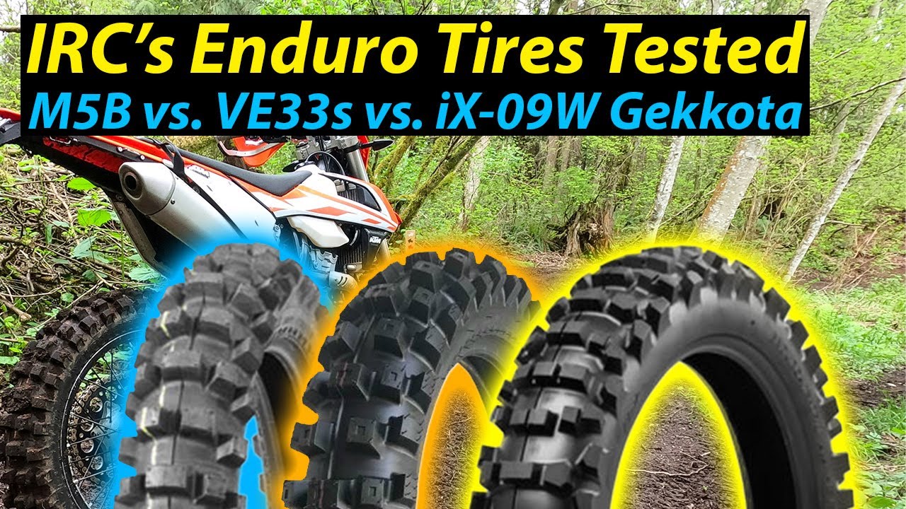 IRC VE33S против iX-09w Gekkota против M5B EVO [Обзор шин для эндуро]