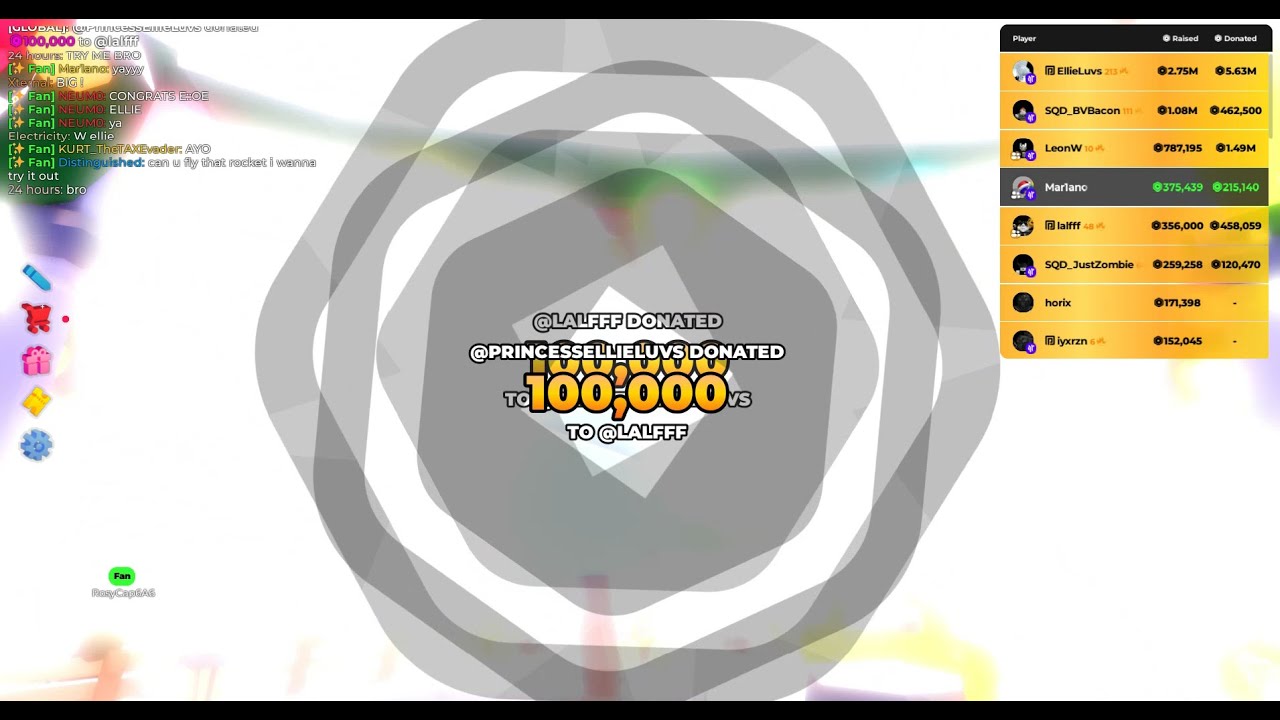 I gave my 20th, 21th and 22th nuke in Pls Donate