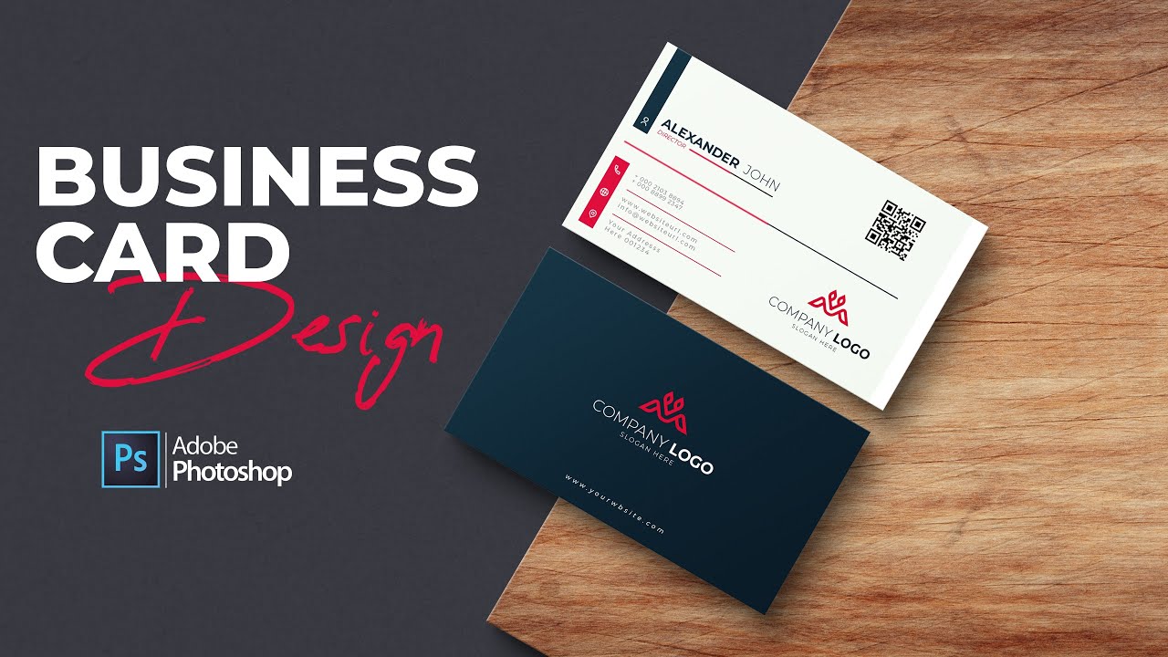 Business Card Design - Adobe Photoshop CC | Sevenovn | Urdu/Hindi