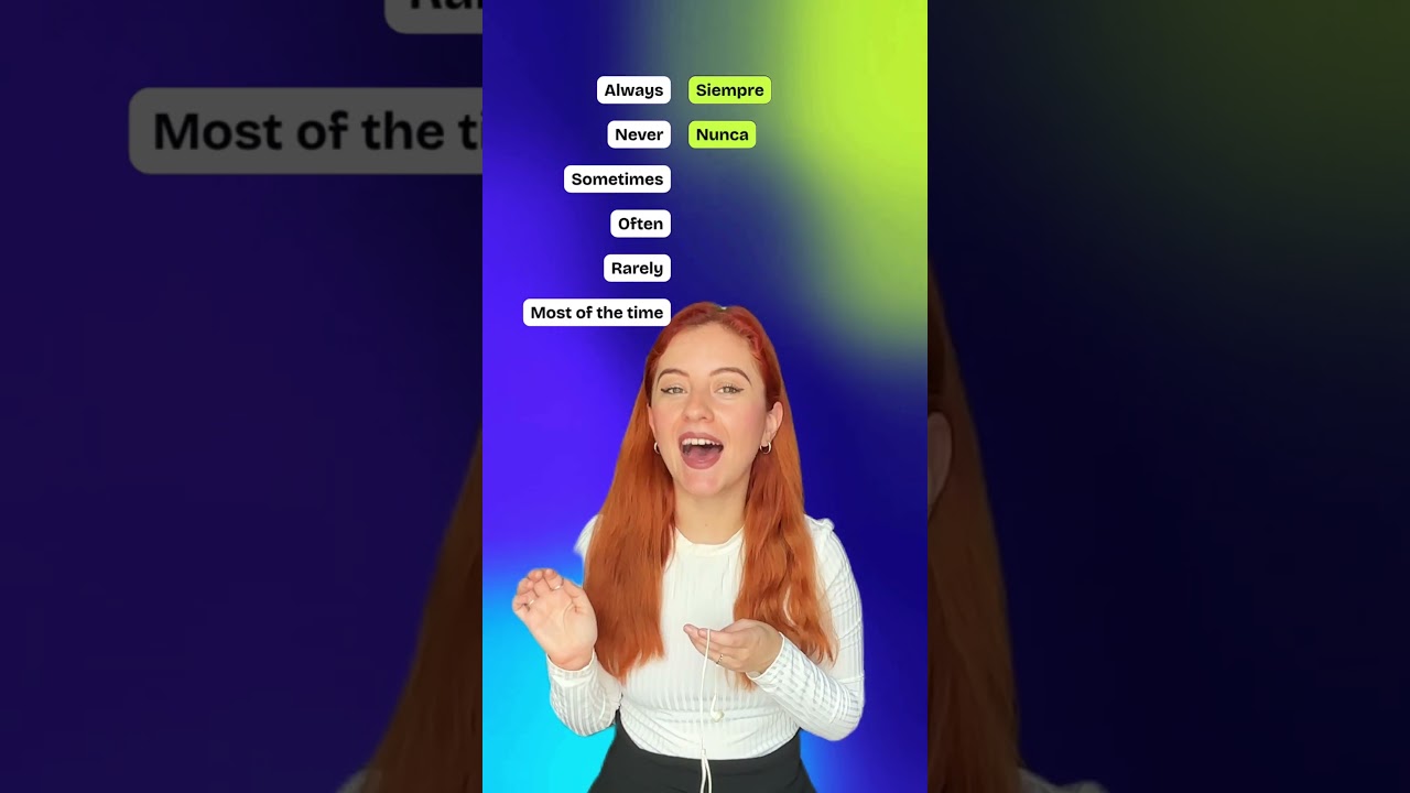 ✨ Learn Spanish Adverbs of Frequency ✨