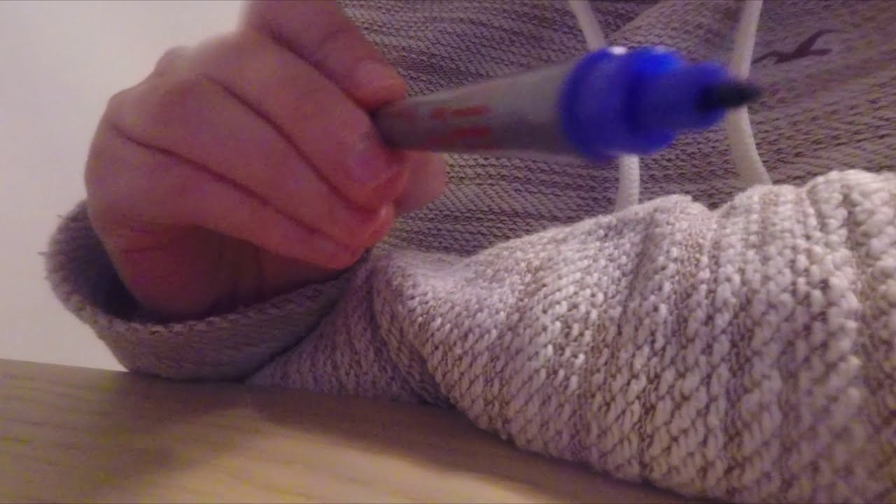 ASMR Drawing on your face (actual drawing on the camera lens)