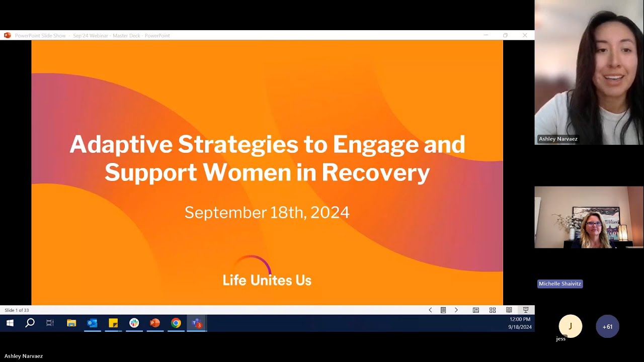 Life Unites Us: Adaptive Strategies to Engage and Support Women in Recovery