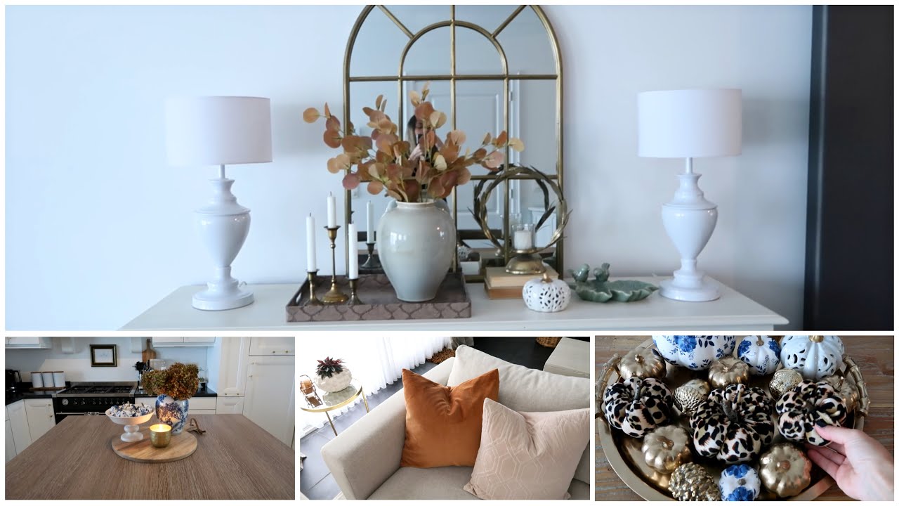 Decoração de outono na minha casa + Diy abóboras de tecido ( Bélgica )