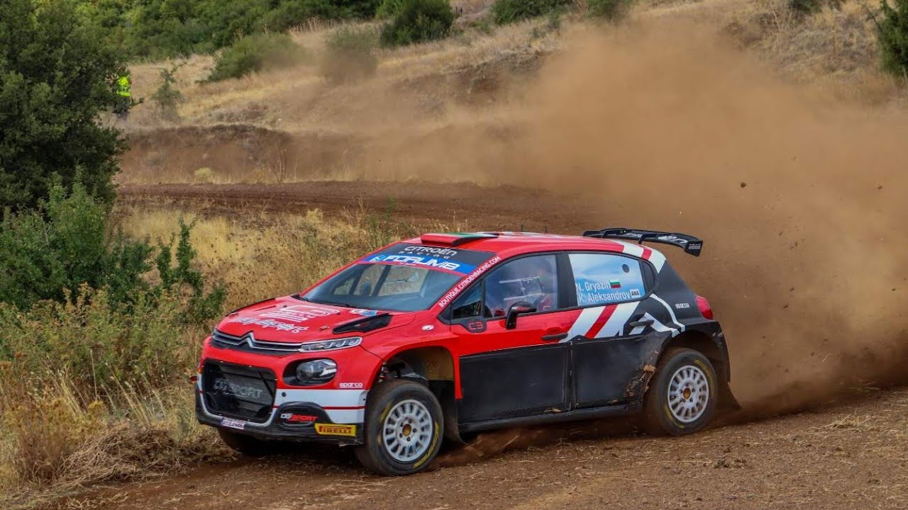 Nikolay Gryazin - Citroen C3 Rally2 - WRC Acropolis Rally 2024 Test [4K]