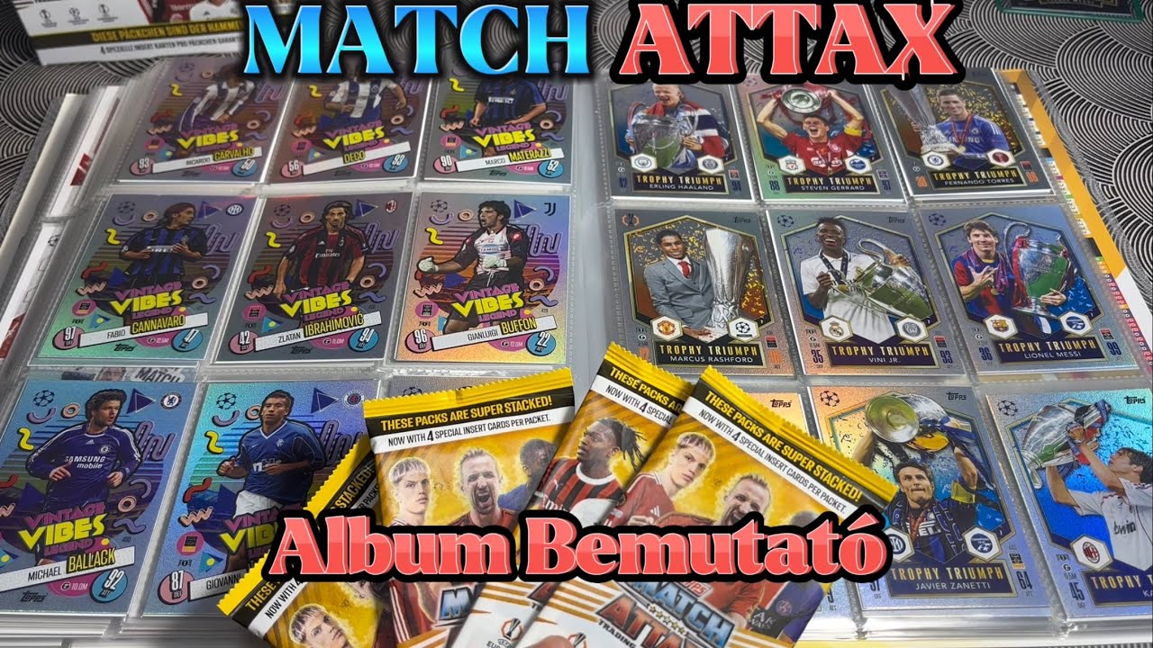 TOPPS MATCH ATTAX 24/25 Album bemutató / focis kártya Meccs