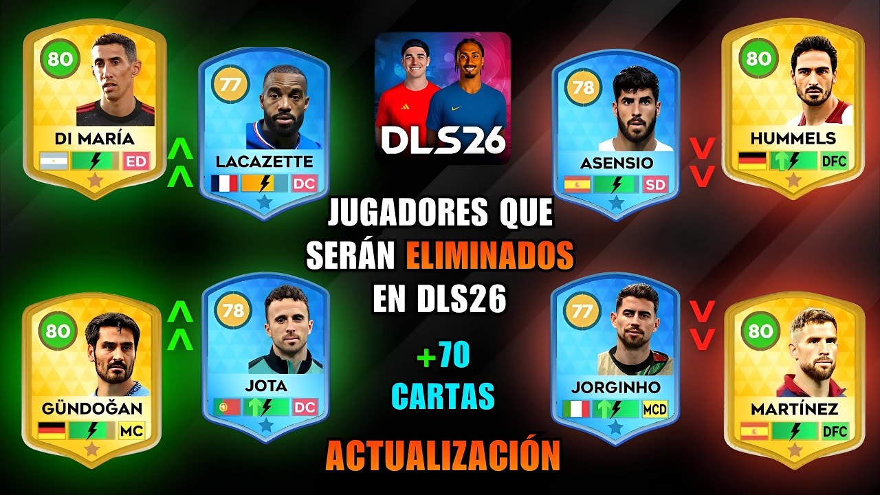 Jugadores que probablemente serán eliminados en la próxima actualización de DLS26⚽.