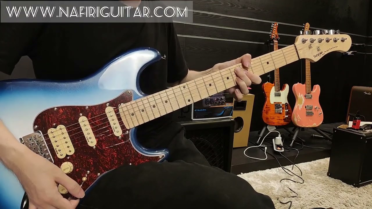 SQOE SEST250 HSS GENESIS SERIES In Sky Burst Metallic Finish! Quick Preview & Sound Test