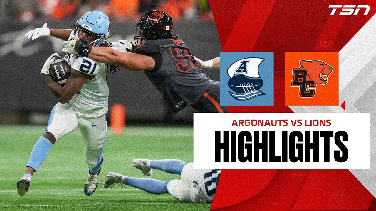 CFL WEEK 17: BC Lions vs. Toronto Argonauts | FULL HIGHLIGHTS