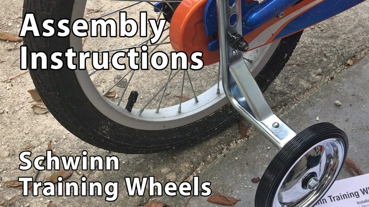 Attaching Schwinn Training Wheels to a 16