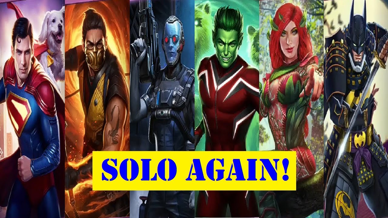 New teams for Solo T10 League Raid Bosses! DCU Superman & MK1 Scorpion!! Injustice 2 Mobile