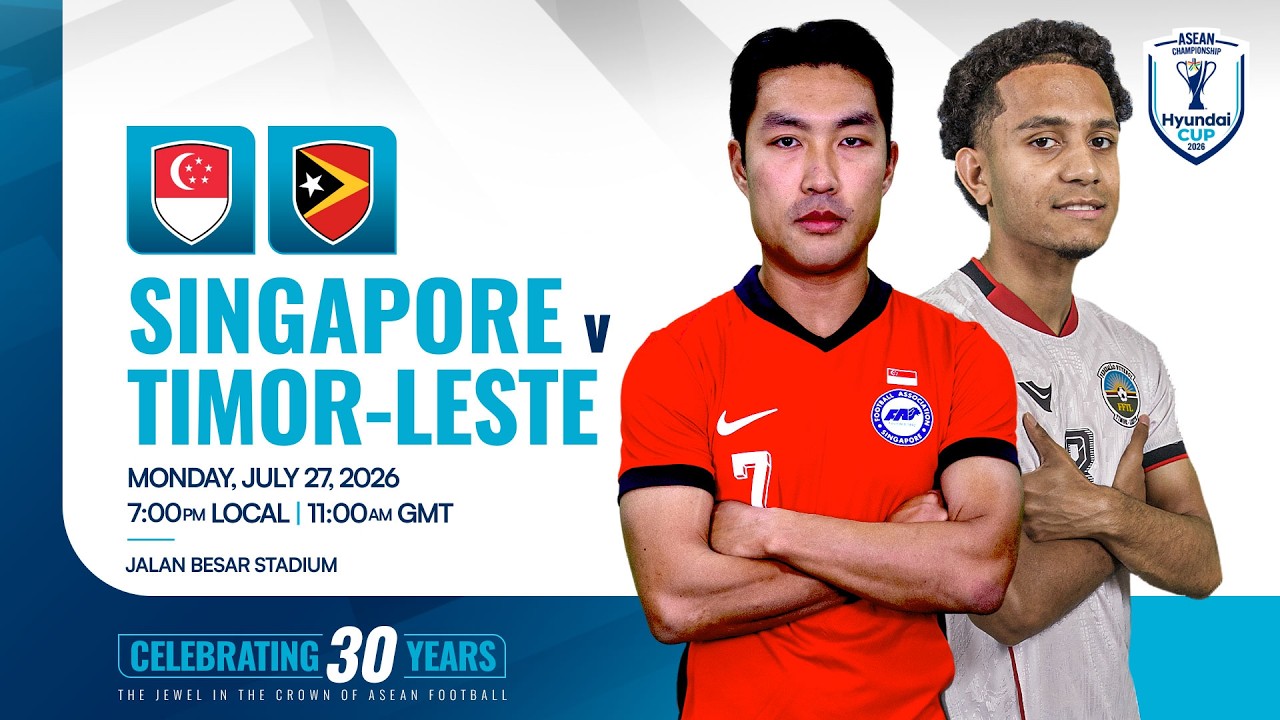 LIVE | Singapore (SIN) vs Timor-Leste (TLS) | ASEAN Hyundai Cup&trade; 2026 Group Stage