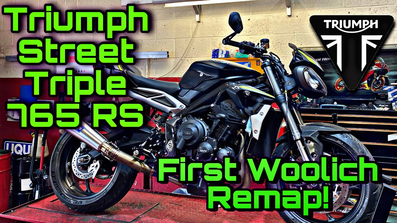 TRIUMPH Street Triple 765 2020 Woolich Remap and Dyno tune.