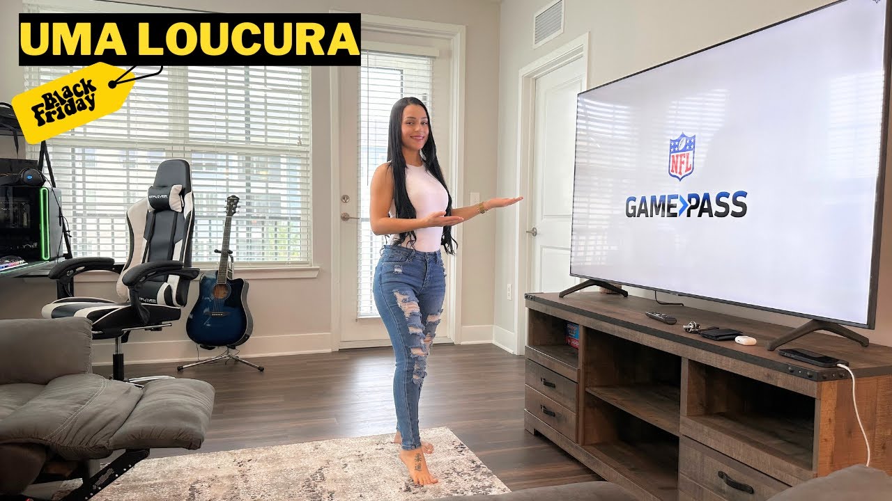 COMPRAMOS UMA TV GIGANTE NA BLACK FRIDAY NOS ESTADOS UNIDOS  MOSTRAMOS TUDO