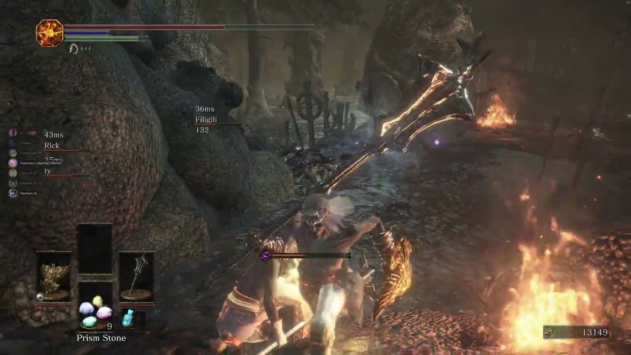 TEAMWORK AND FRIENDSHIP - DARK SOULS 3 SEEMLESS CO-OP VOD 3