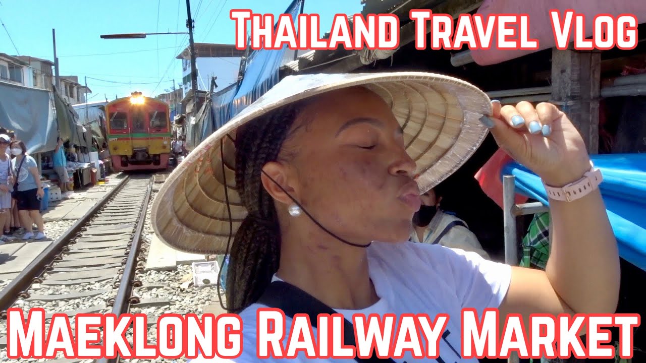 Thailand Travel Vlog: FAMOUS Maeklong Railway Market | Things To Do In Thailand