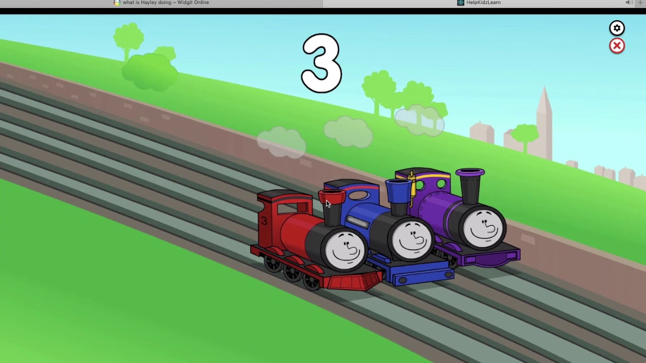 Number Rhyme  Five trains