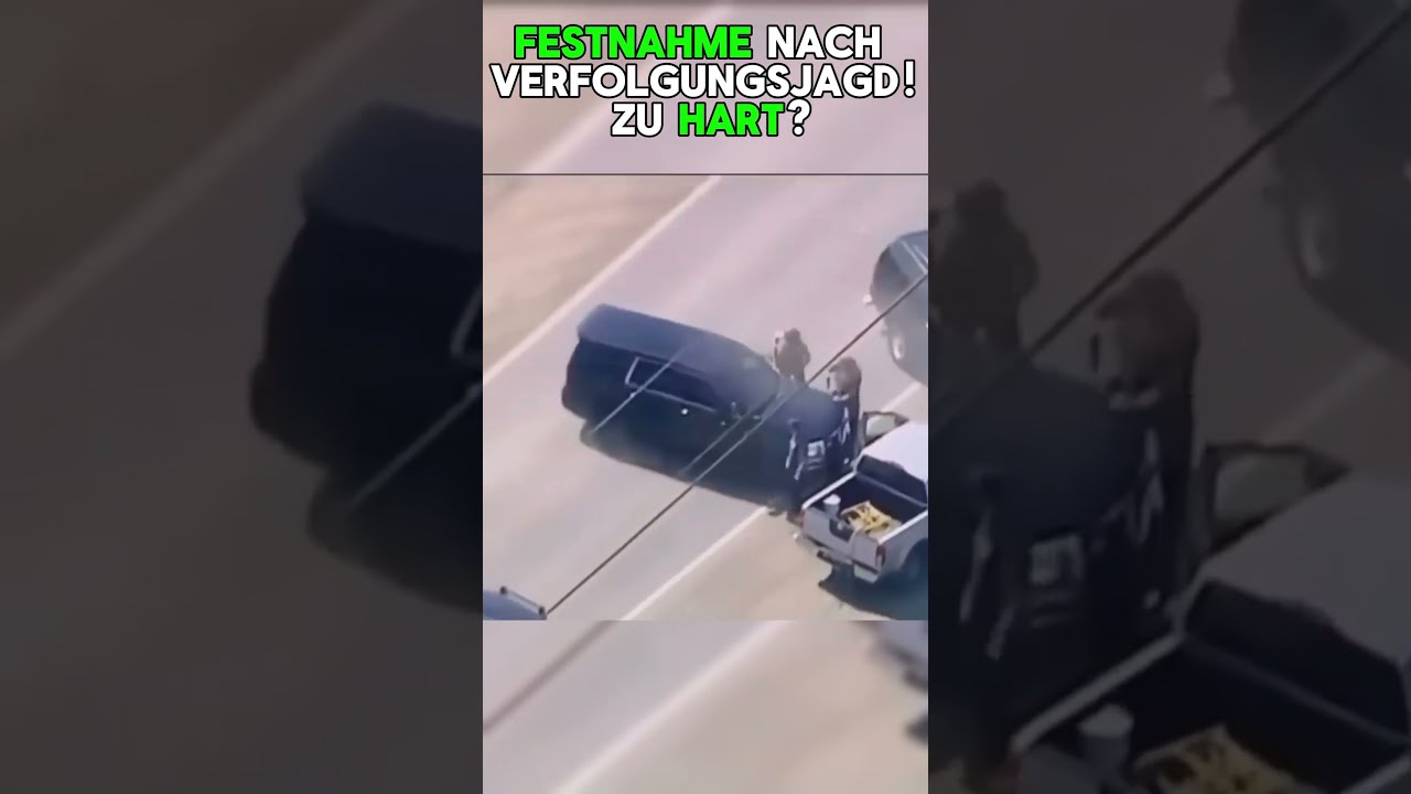 Verfolgungsjagd eskaliert! Ist die Festnahme der Polizei viel zu hart?