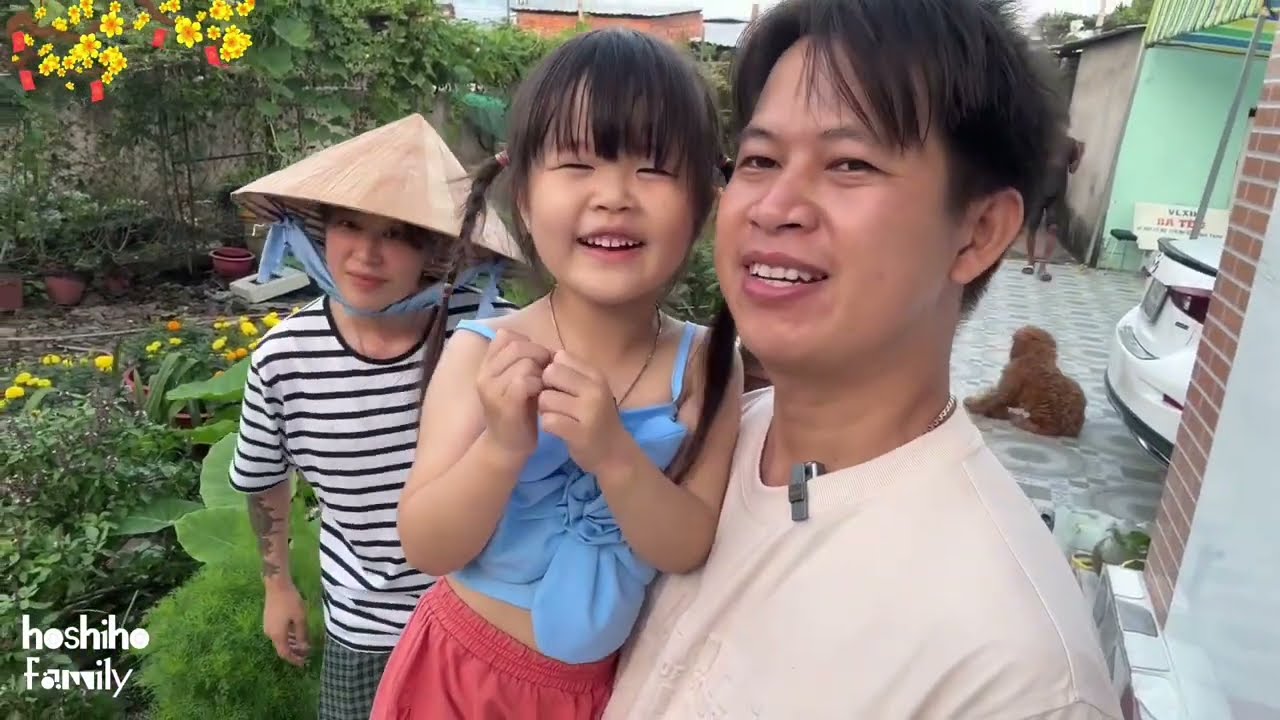 🔴HOSHIHO 23 Tết 2025 | Vợ Nhật Shiho và bé Homi Phấn Khích Mảnh Vườn Nhỏ Nhà Ở Việt Nam