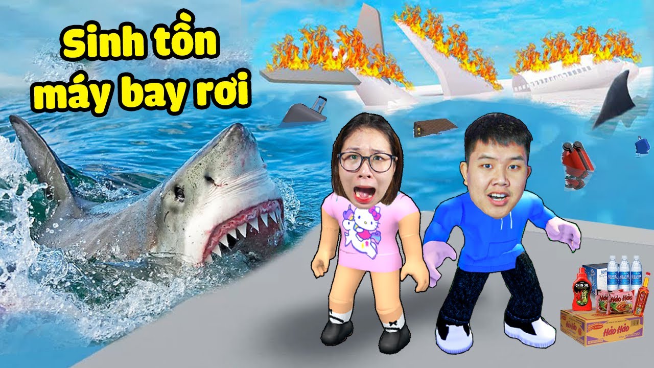 Sinh tồn khi đi máy bay bị rơi giữa biển cực nguy hiểm! Liệu bqThanh và Ốc Có Sống Sót?