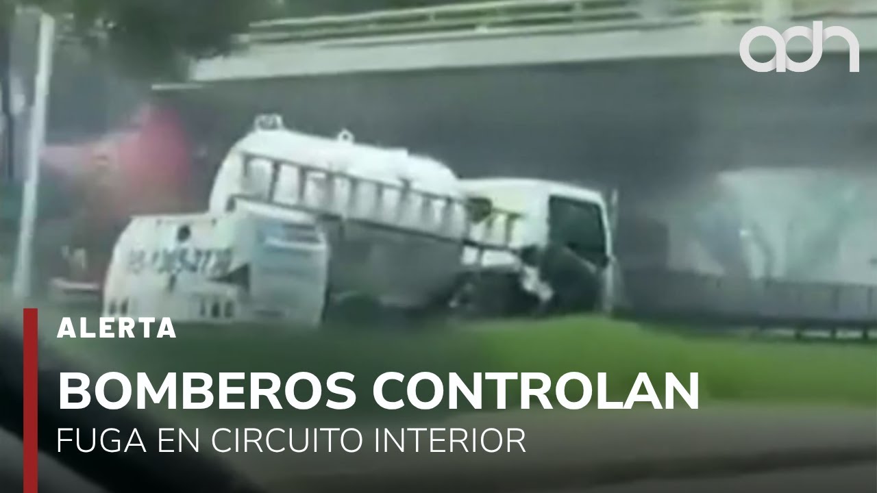 🚨&iexcl;&Uacute;ltima Hora! Fuga de gas en pipa causa movilizaci&oacute;n sobre Circuito Interior