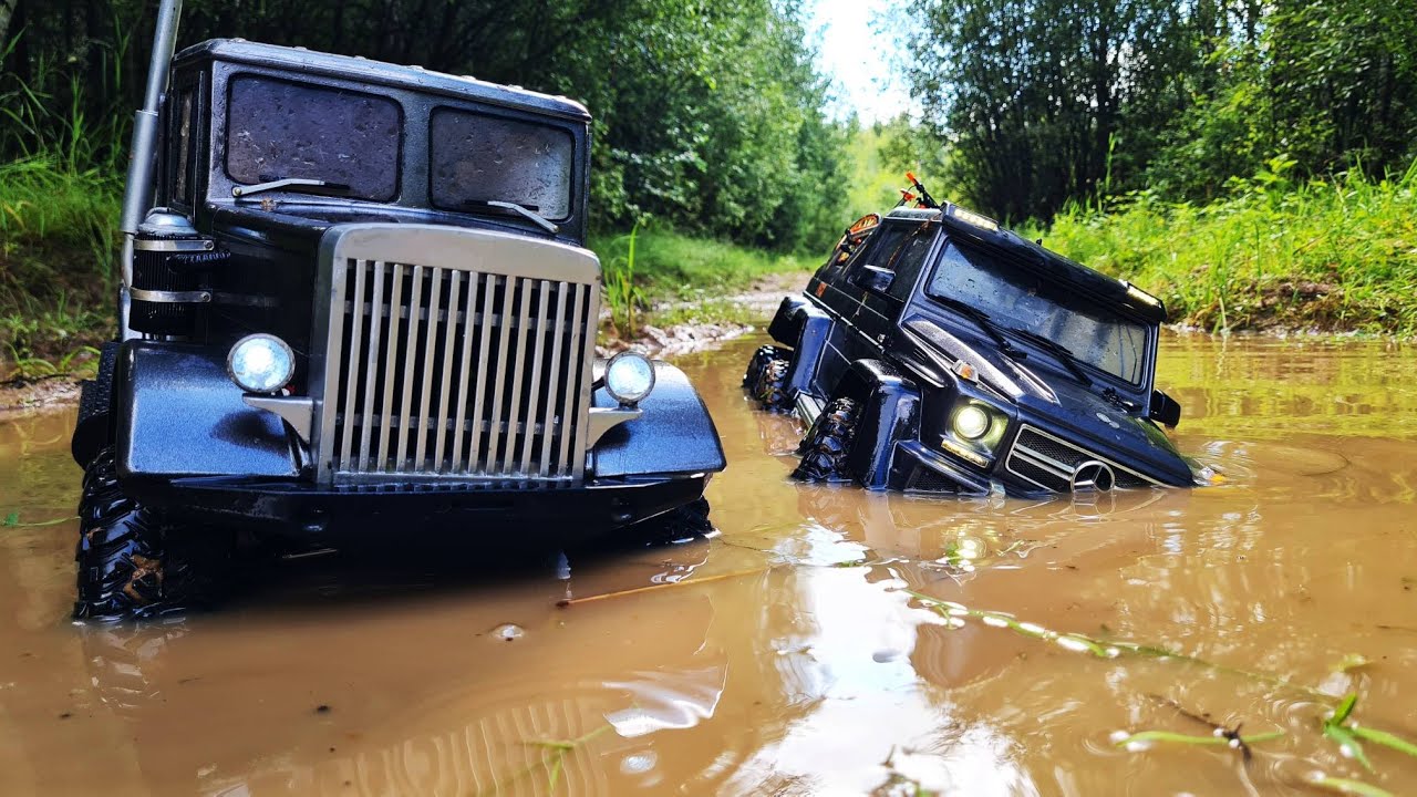 Американский PETERBILT старался как мог, НО против ГЕЛИКА 6х6 не попрешь! ... RC OFFroad 4x4