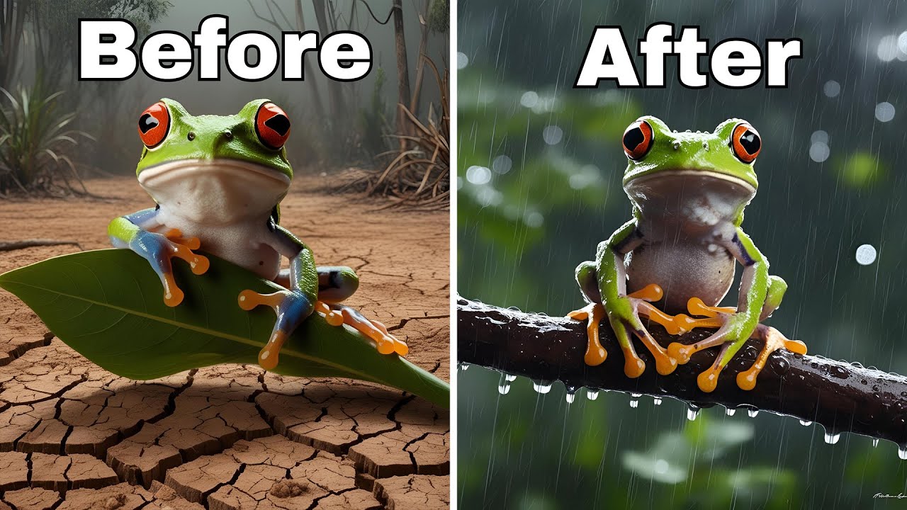 Создание экосистемы тропического леса для лягушек