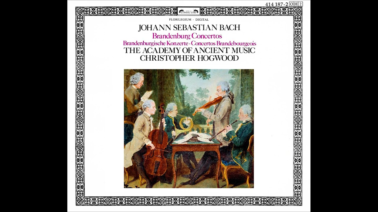 J.S. Bach: Brandenburg Concerto No. 1 in F major, BWV 1046a - AAM, Christopher Hogwood. Rec. 1984