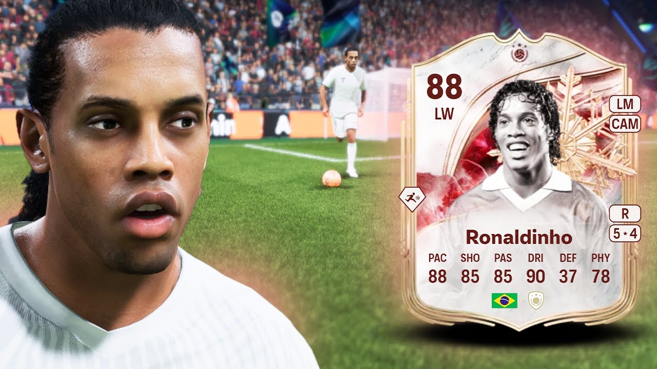 Обзор игрока Роналдиньо (88) из зимней коллекции Wildcard (иконка) в FC 26 | FC 26 Ultimate Team