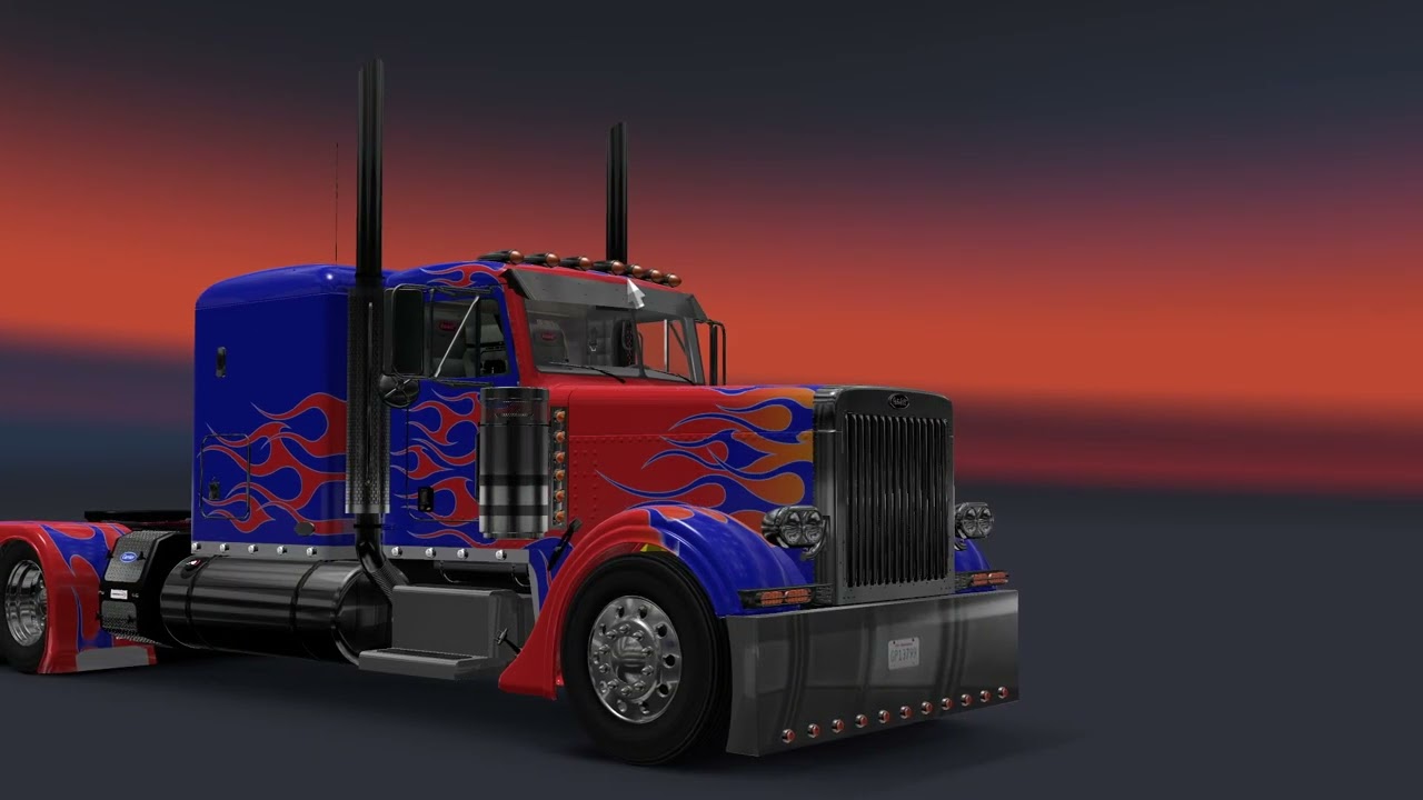 American Truck Simulator: just delivering some salt as Optimus Prime