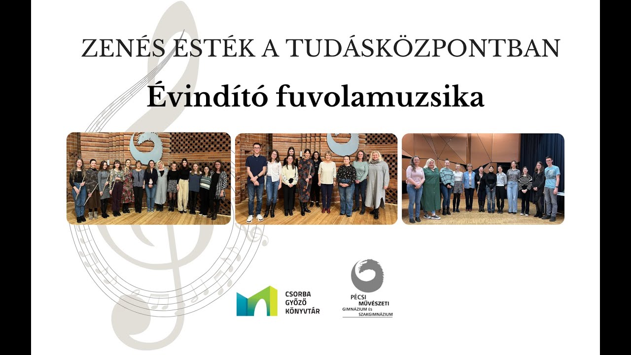 Zenés esték a Tudásközpontban - Évindító fuvolamuzsika (2026.01.30.)