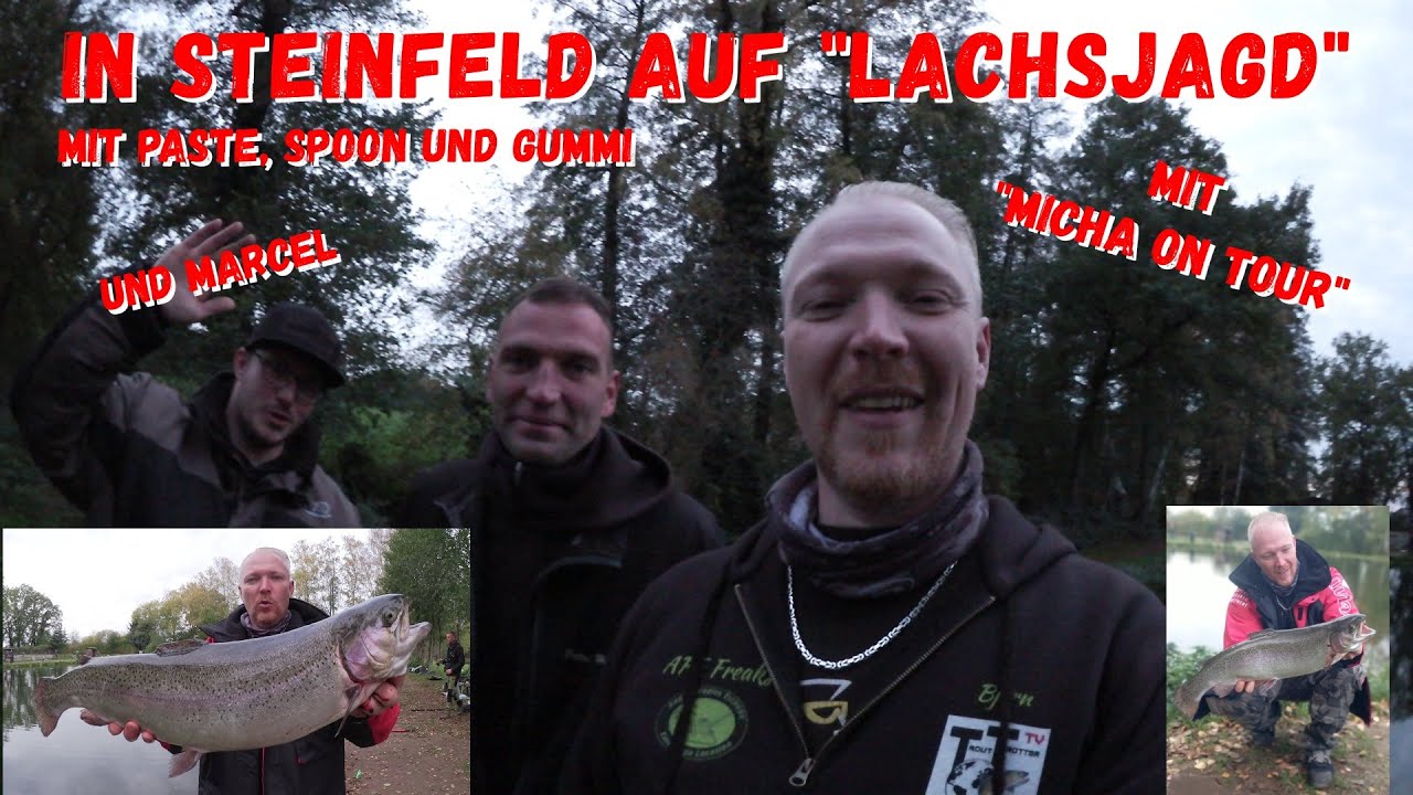 In Steinfeld mit Pastenangler @michaontour3108 und Marcel auf gro&szlig;e Lachsforellen.