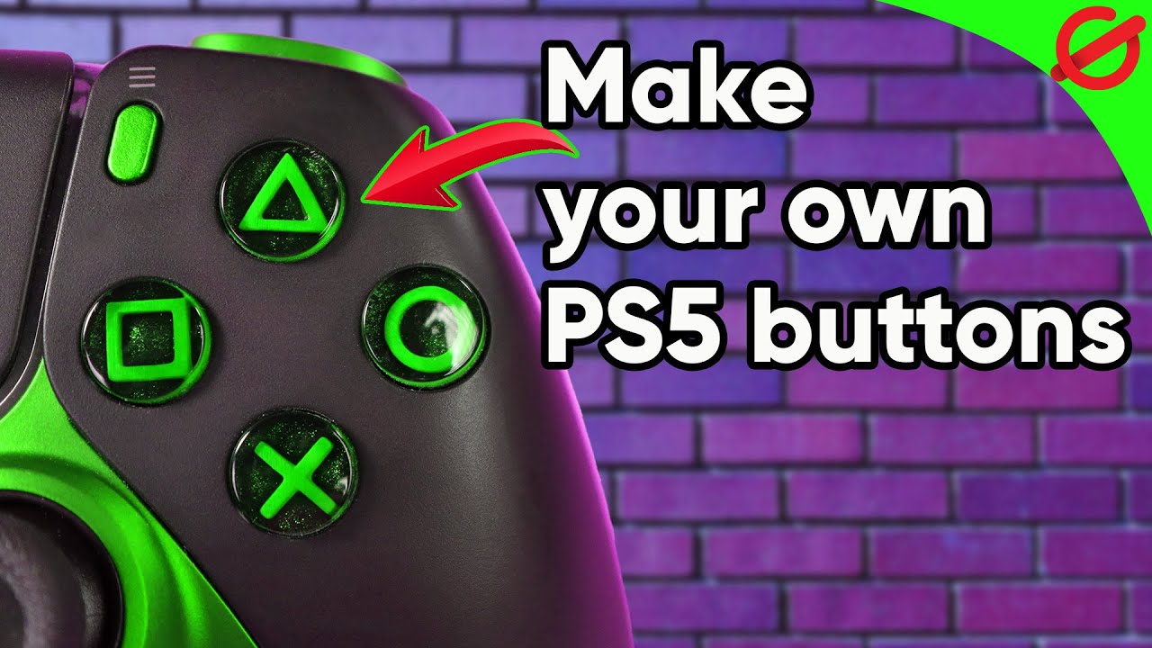 Upgrade Your PS5 Controller with DIY Resin Buttons - Better than the Original!
