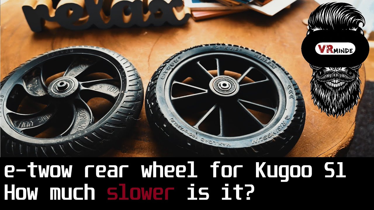 Etwow wheel for the KUGOO S1, how much slower is it?