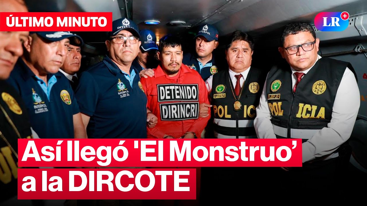 ‘El Monstruo' en Lima: Llegó Erick Moreno Hernández a la DIRCOTE | #LR