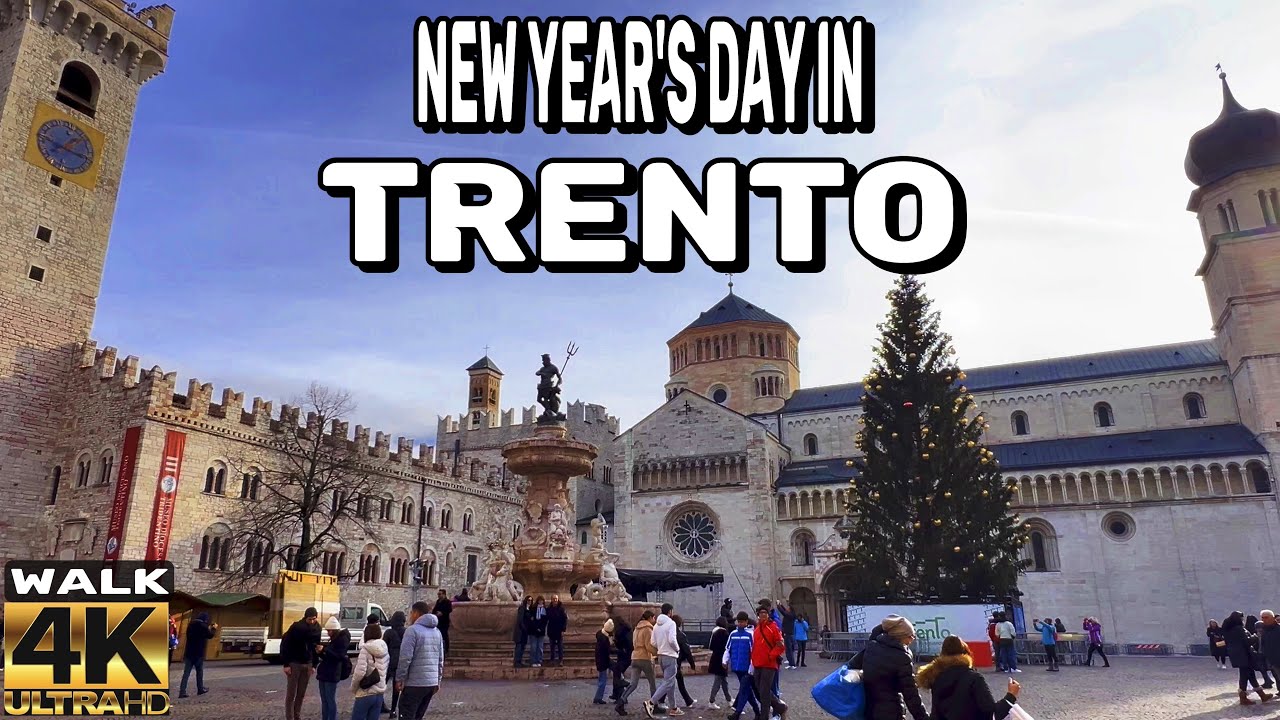 NEW YEAR'S DAY IN TRENTO,  ITALY |MOST BEAUTIFUL #CHRISTMAS VILLAGE IN ITALY WALKING TOUR