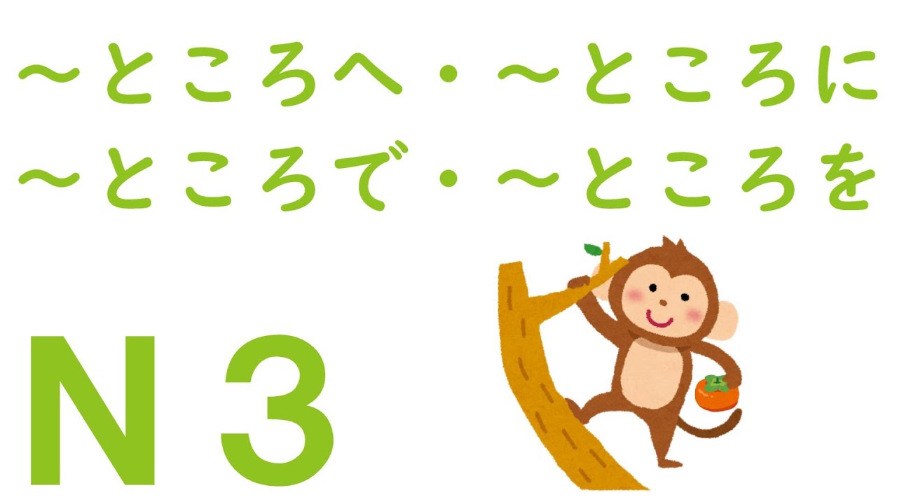 【Ｎ３文法】～ところへ・～ところに・～ところで・～ところを