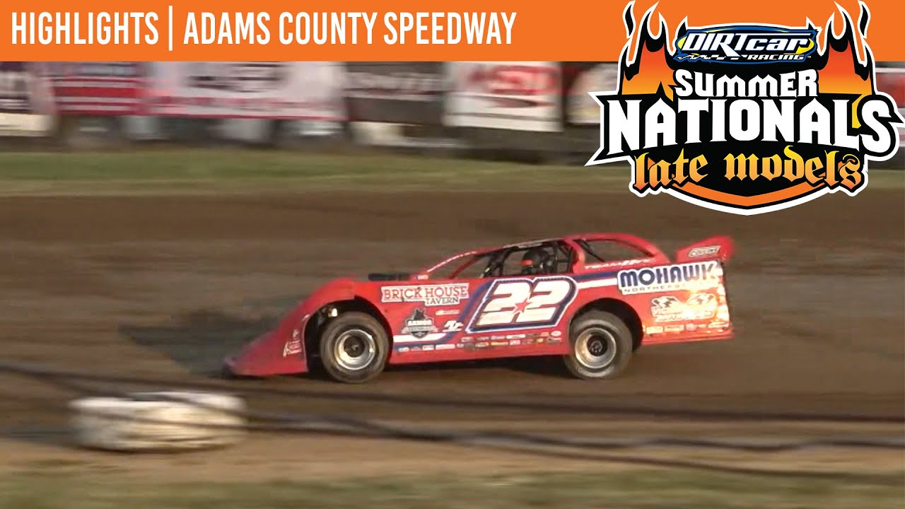 DIRTcar Summer Nationals Late Models | Adams County Speedway | June 19, 2024 | HIGHLIGHTS