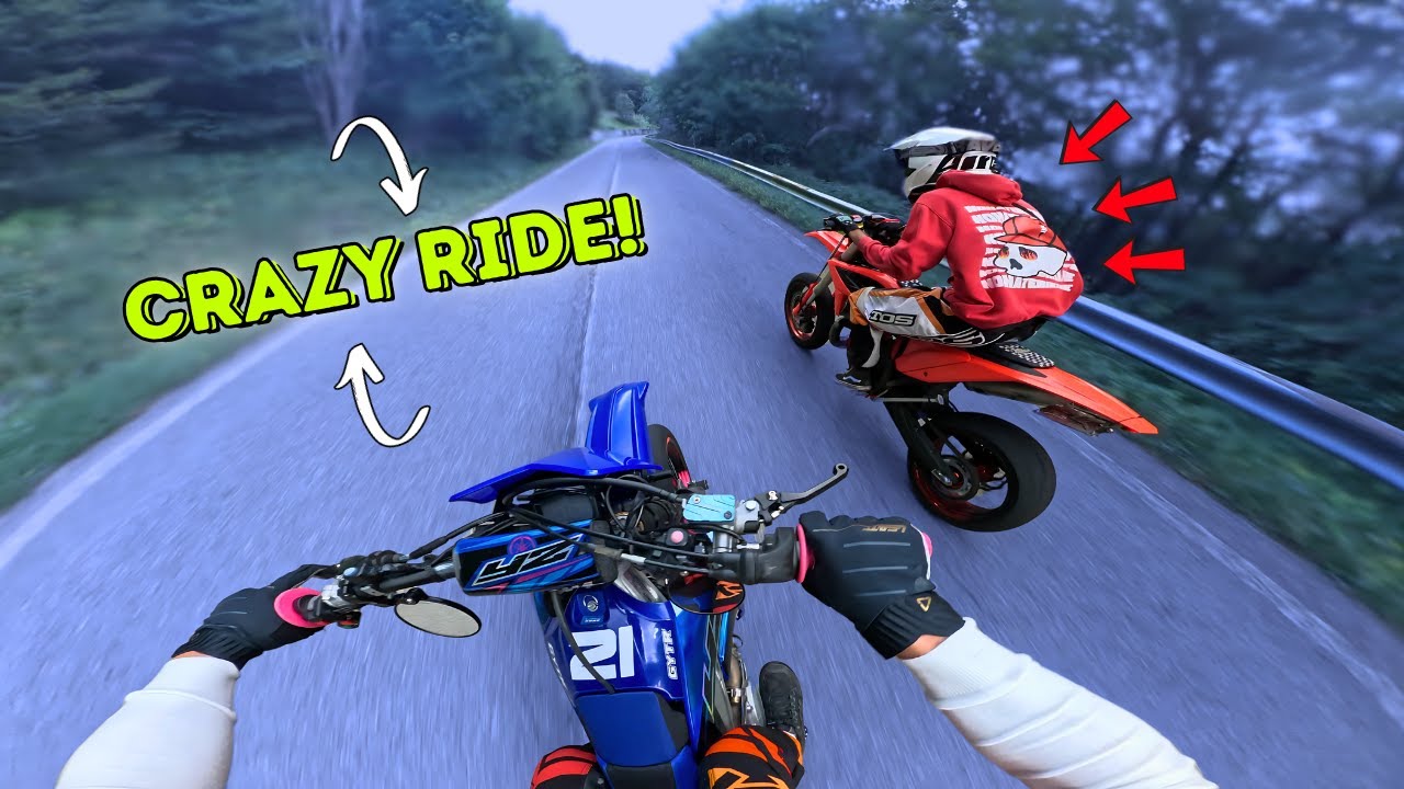 CRAZY RIDE SUPERMOTO🔥🚀 | YAMAHA YZ-F 450 MOTARD