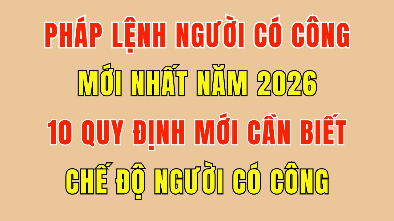 Pháp Lệnh Ưu Đãi Người Có Công Năm 2026: 10 Quy Định Mới Nhất Cần Biết