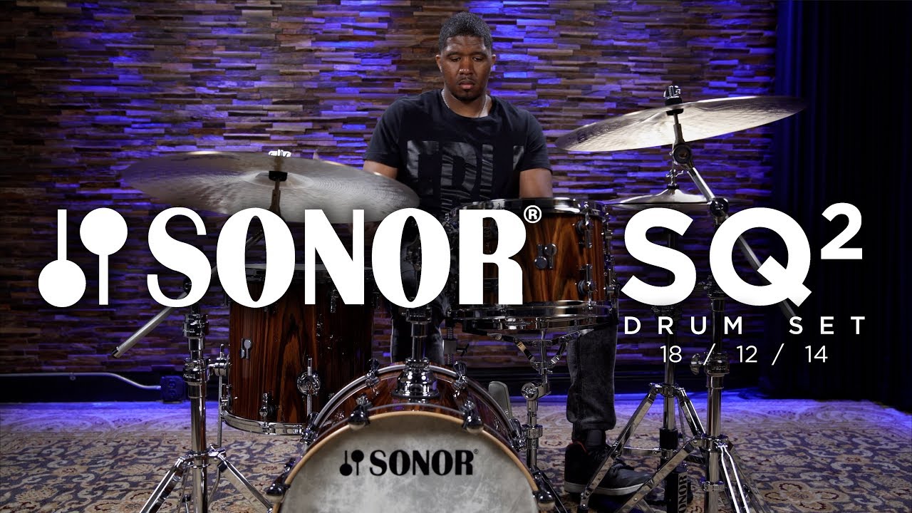 Sonor SQ2 Series Maple Drum Set 18/12/14 - Rosewood High Gloss