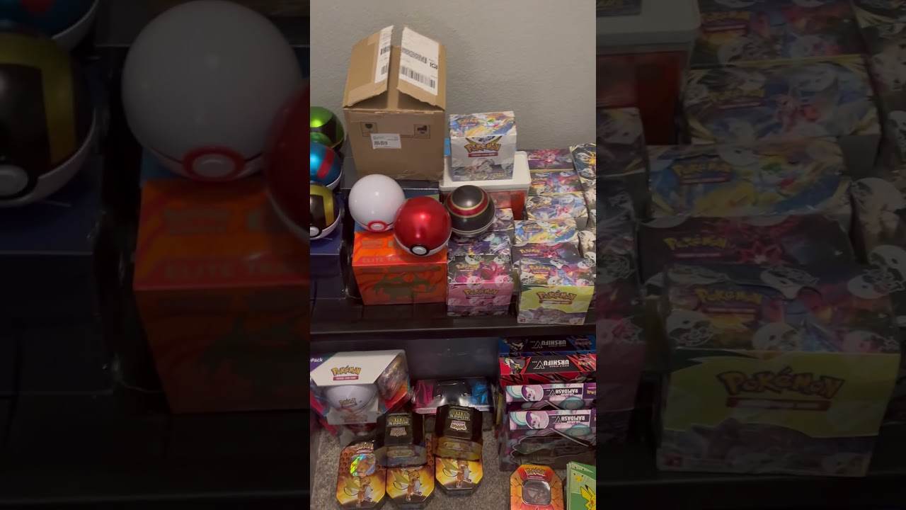Sealed Pok&eacute;mon collection #pokemoncollection #pokemoncollector #sealed #pokemonbox #evolvingskies