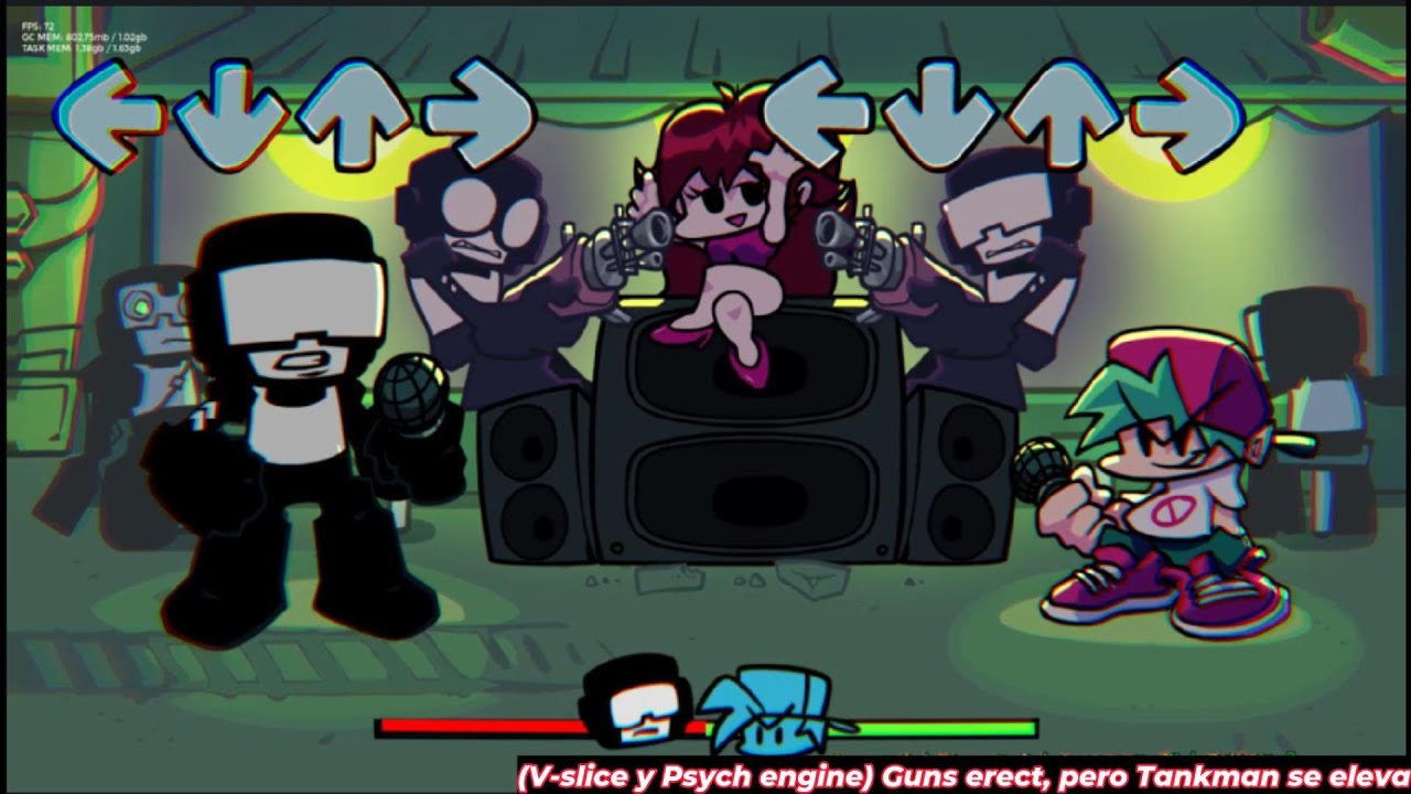 (V-slice y psych engine) Guns Erect pero Tankman se eleva