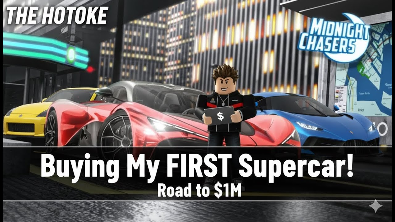 Buying My FIRST Supercar in Midnight Chasers! 🏎️ (Road to $1M) Day 3